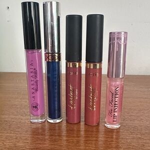 Anastasia Beverly Hills, Tartist, and Too Faced lip gloss
